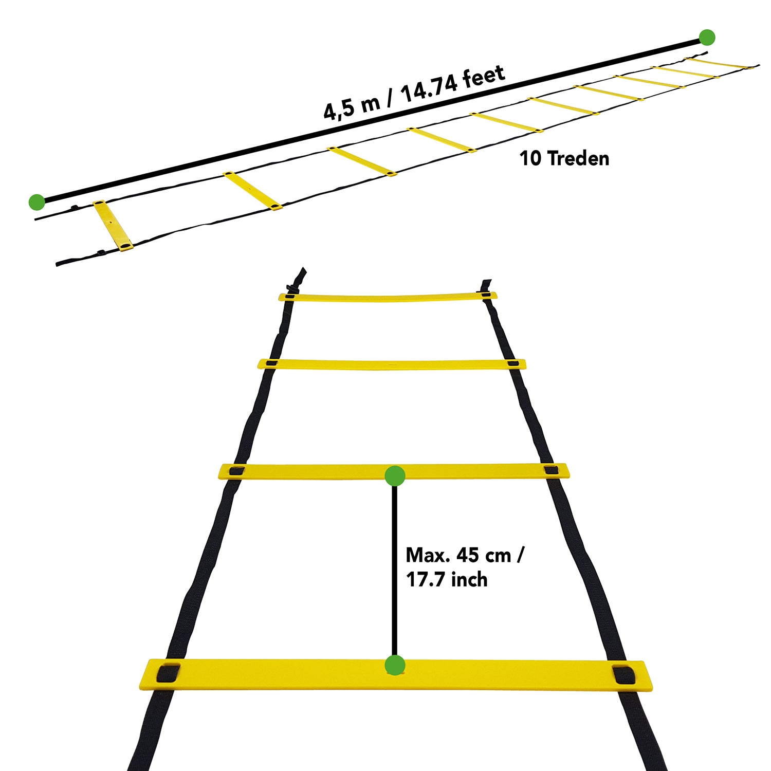 Tunturi Agility Ladder 4.5m afbeelding 6