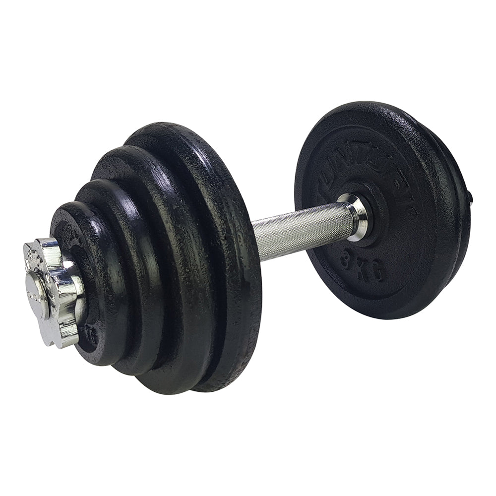 Tunturi Dumbbellset 15kg - with 1 Bar Screw