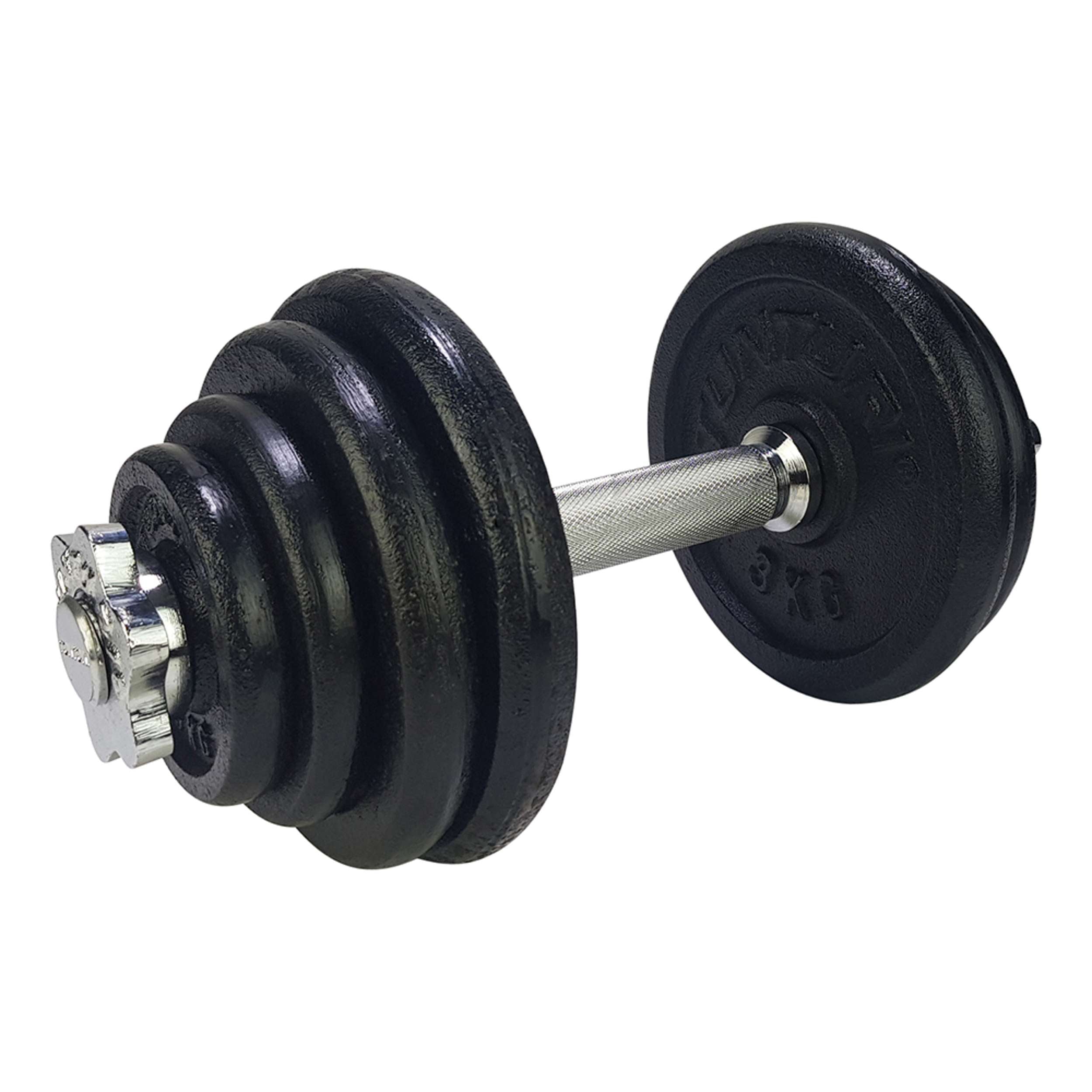 Tunturi Dumbbellset 15kg - with 1 Bar Screw