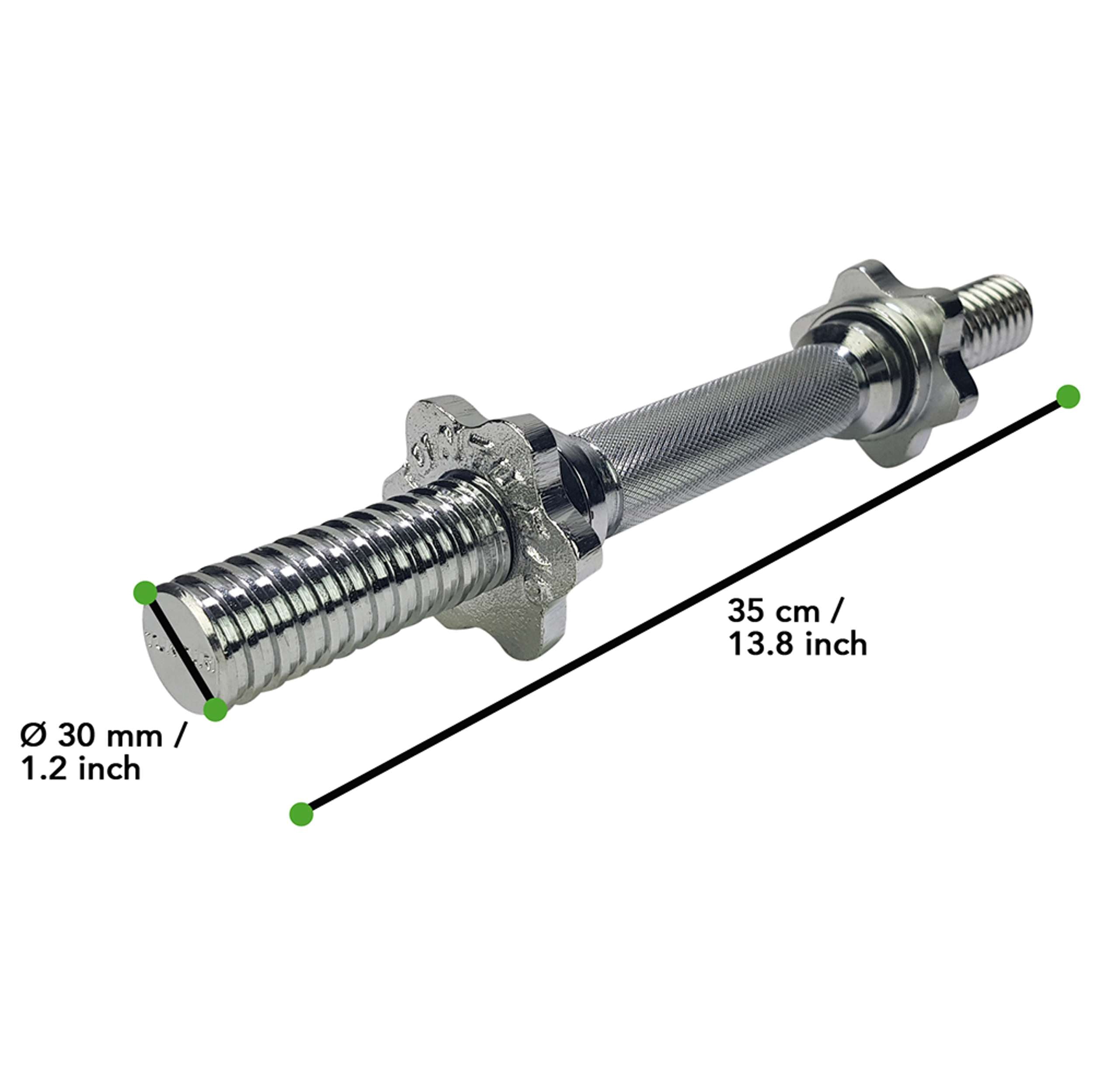 Tunturi Dumbbellset 15kg - with 1 Bar Screw afbeelding 5