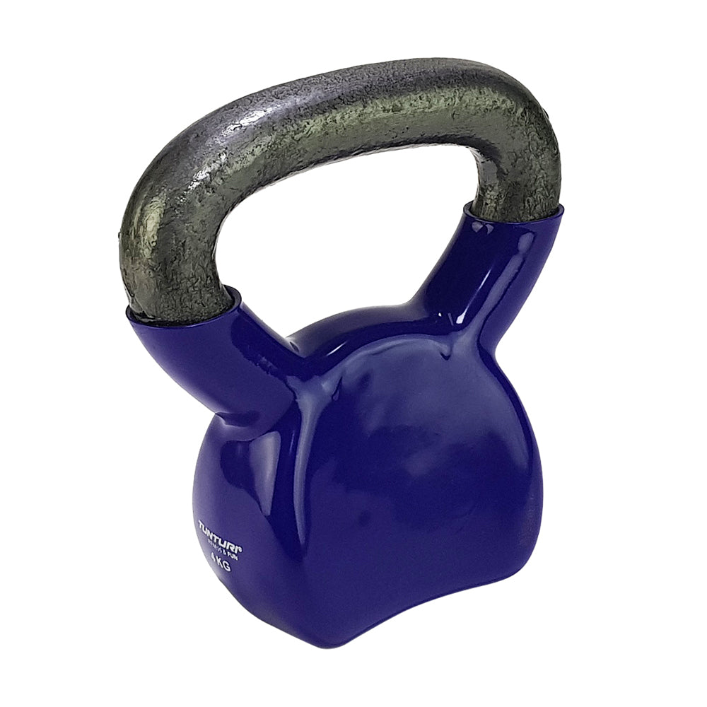Tunturi Vinyl Kettlebell 4kg - Purple