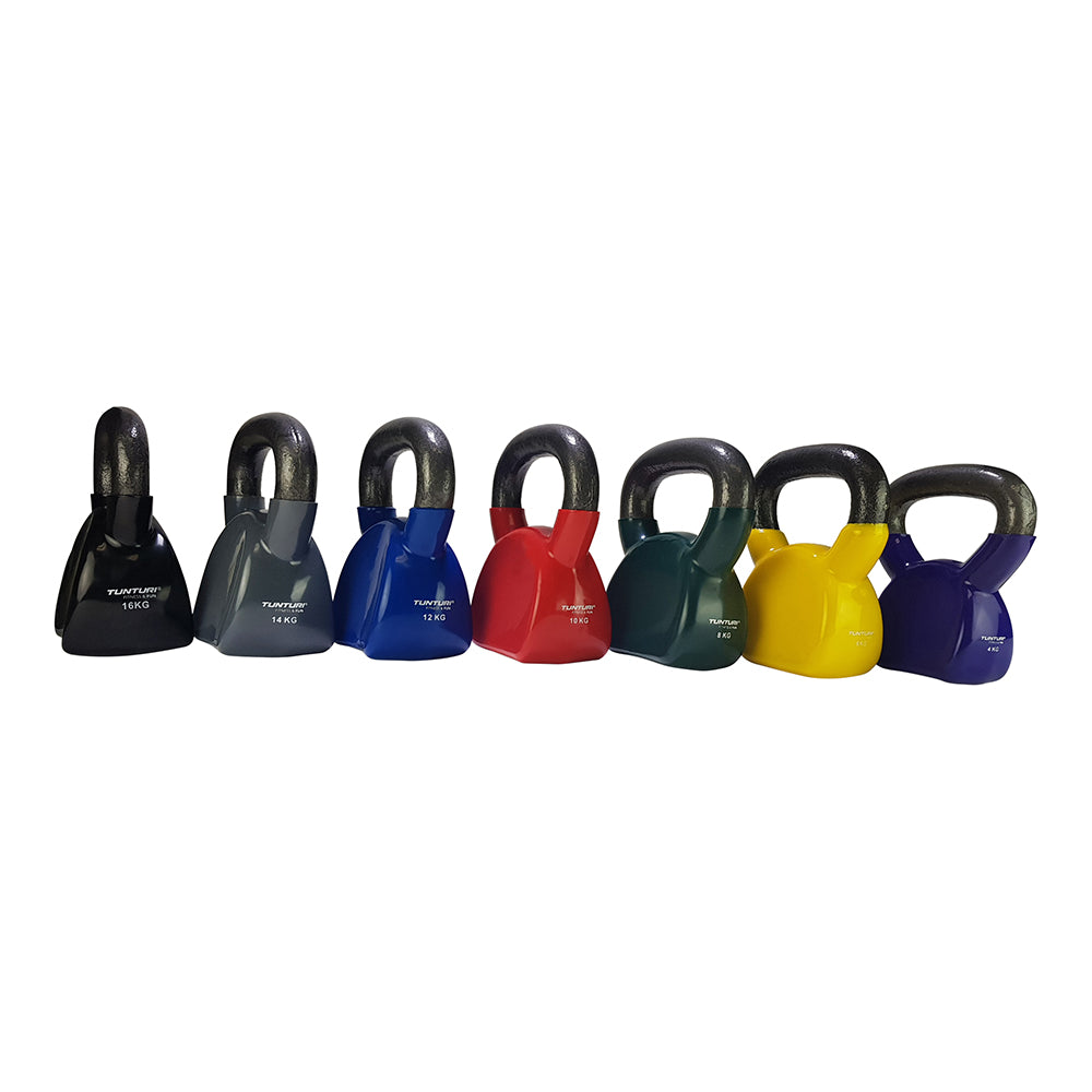 Tunturi Vinyl Kettlebell 4kg - Purple afbeelding 9