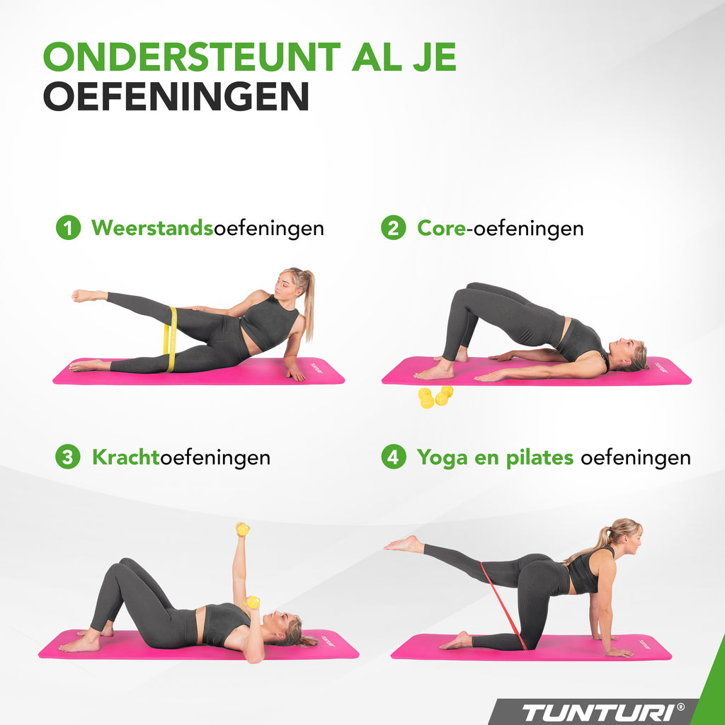 Tunturi Fitnessmat NBR  Pink afbeelding 9