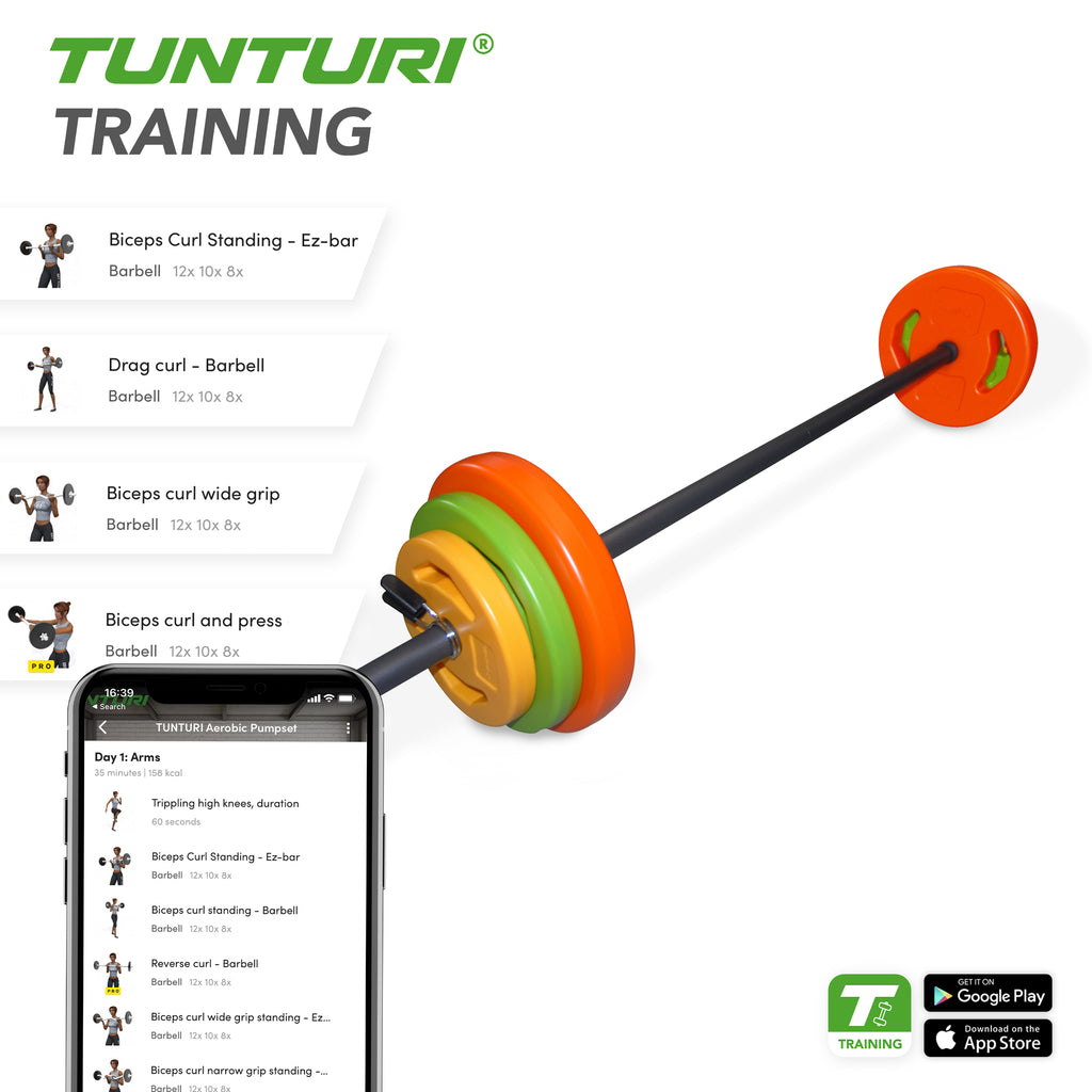 Tunturi Aerobic Pump Set 20 kg afbeelding 3