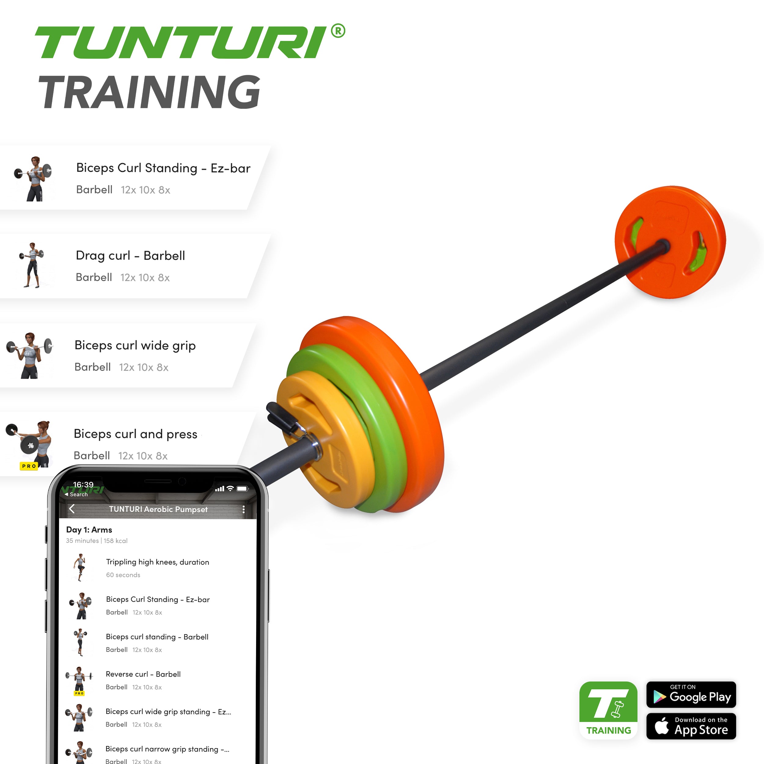 Tunturi Aerobic Pump Set 20 kg afbeelding 3