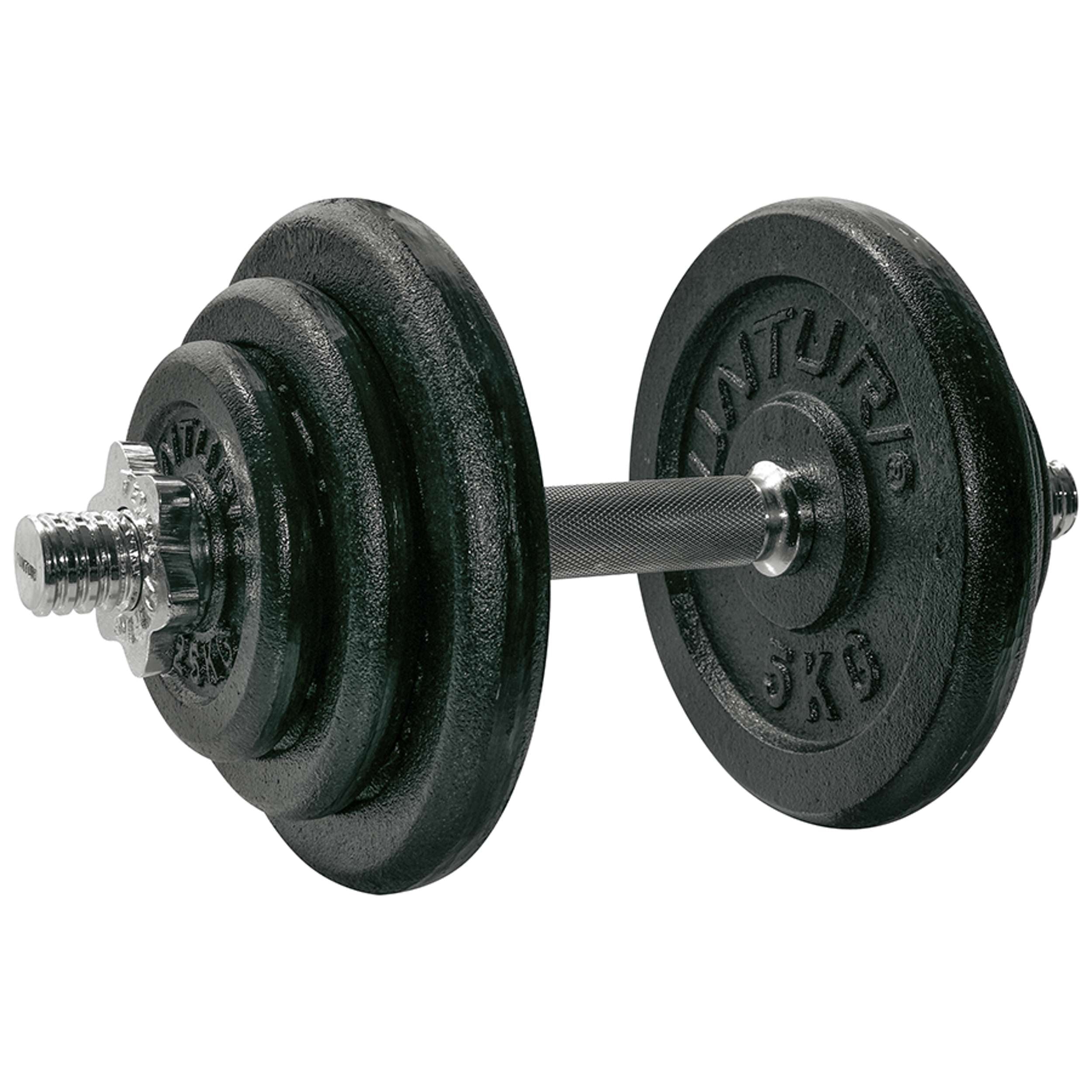 Tunturi Dumbbellset 20kg - with 1 Bar Screw