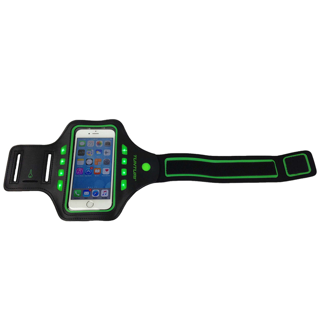 Tunturi LED Telephone Sport Armband Green afbeelding 2