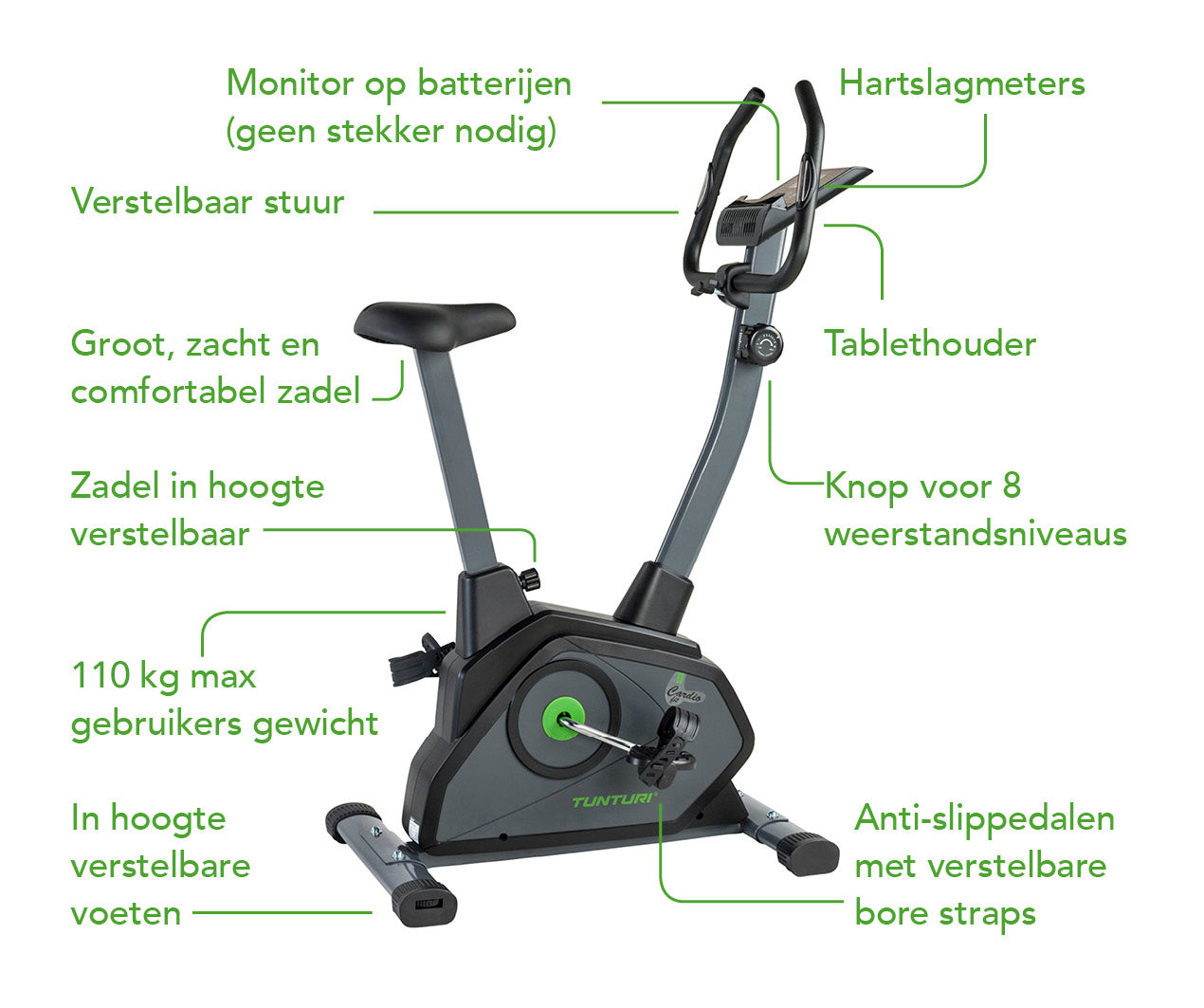 Tunturi Cardio Fit B35 Heavy Bike afbeelding 2