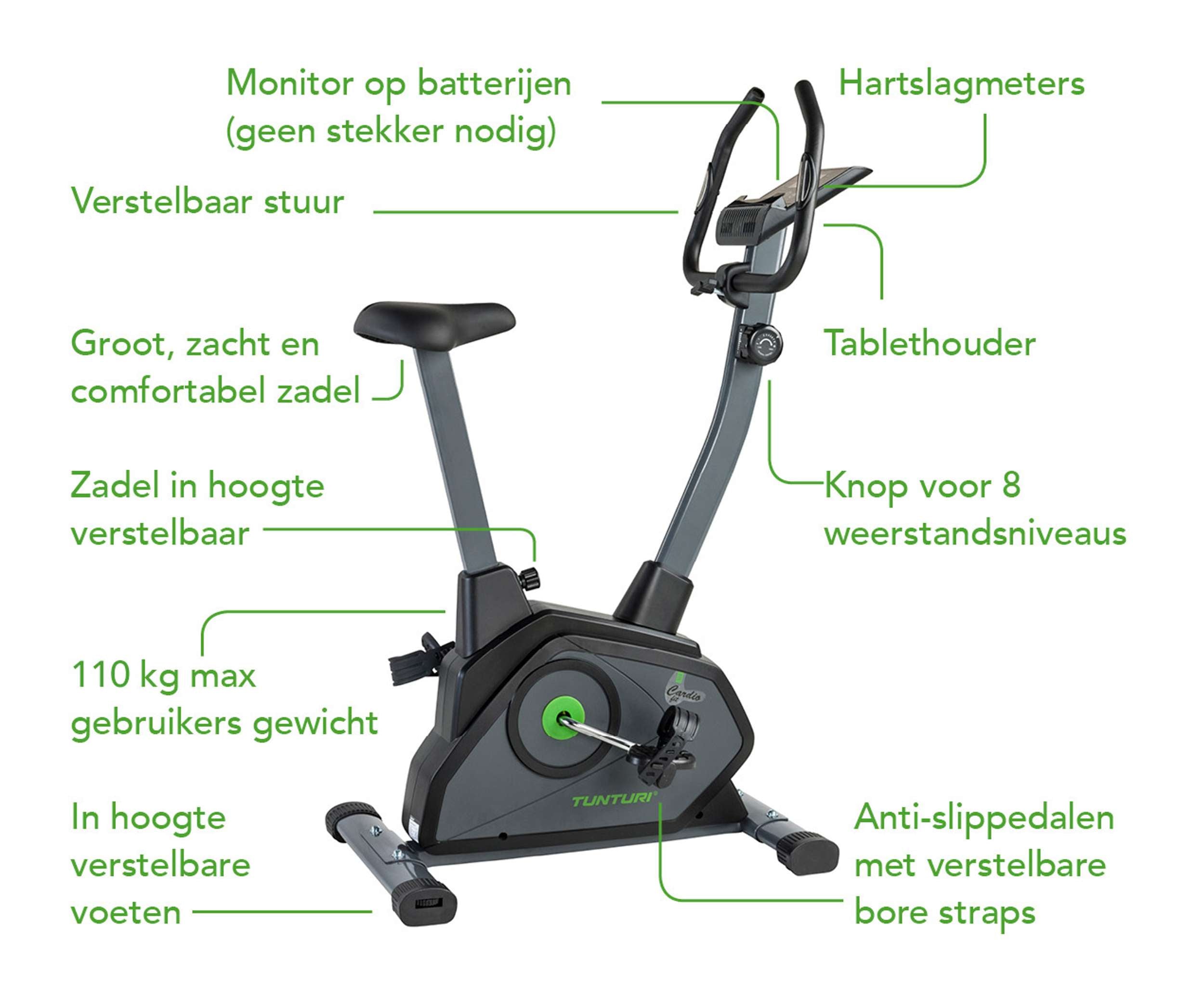 Tunturi Cardio Fit B35 Heavy Bike afbeelding 2