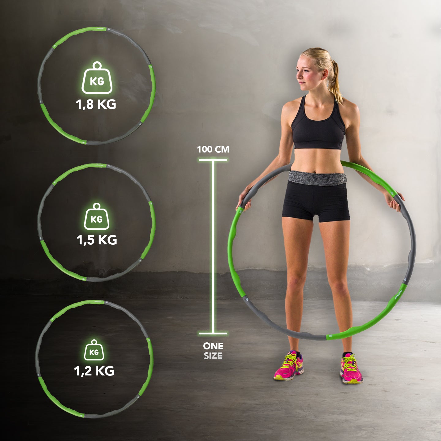 Tunturi Hula Hoop 1.8kg afbeelding 3