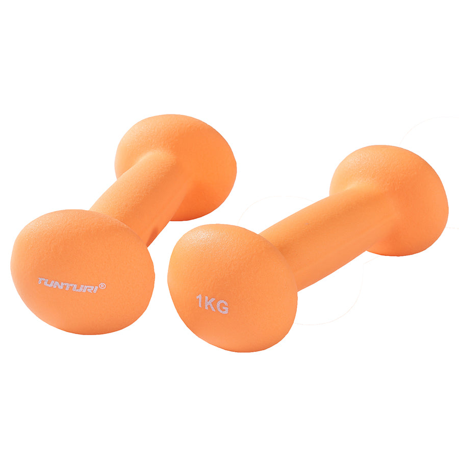 Tunturi Neopreen Dumbbells 1,0kg - Orange - Pair