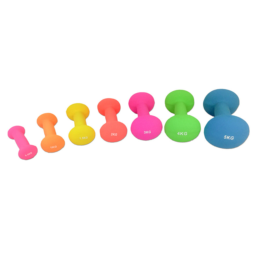 Tunturi Neopreen Dumbbells 1,5kg- Yellow - Pair afbeelding 2