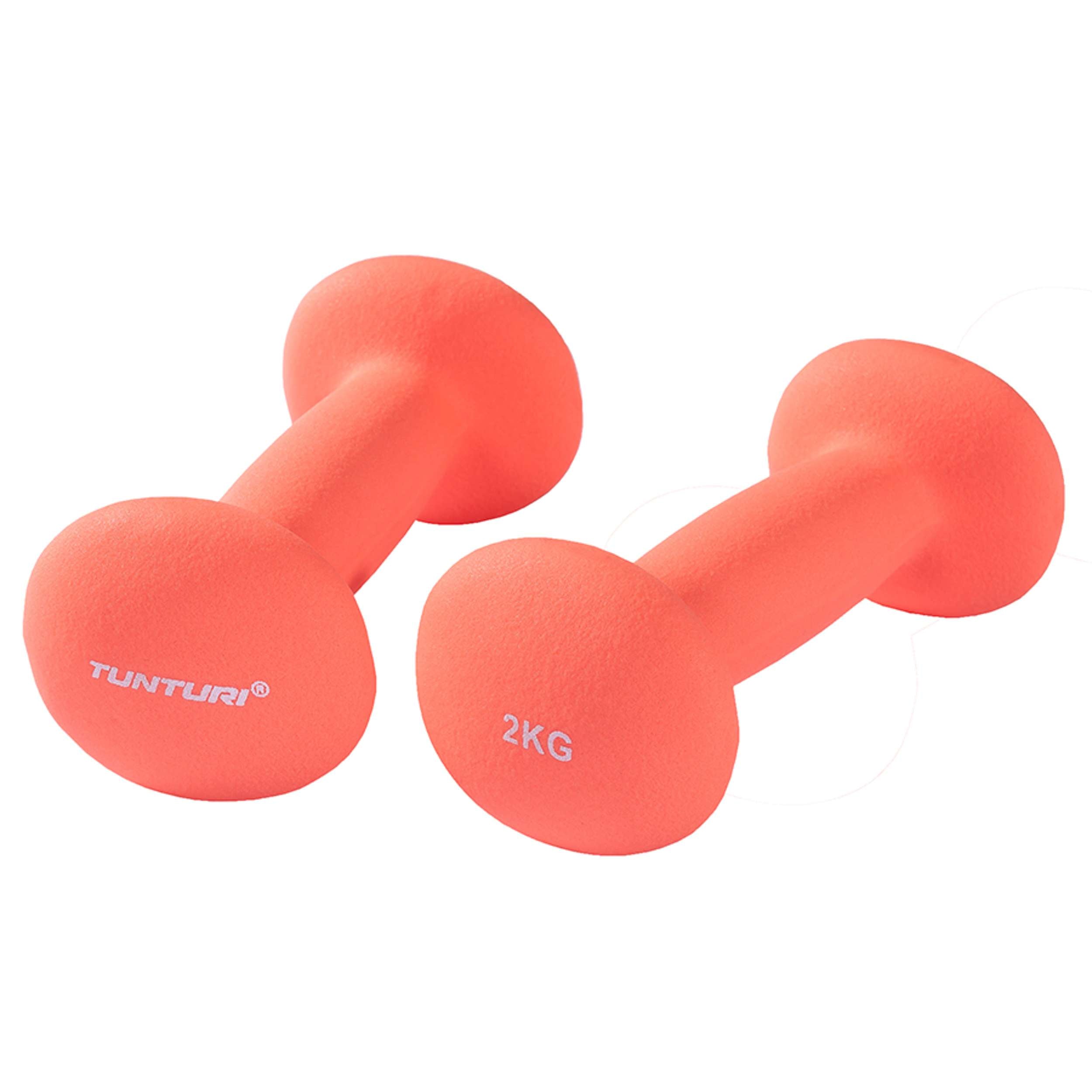Tunturi Neopreen Dumbbells 2,0kg - Red - Pair