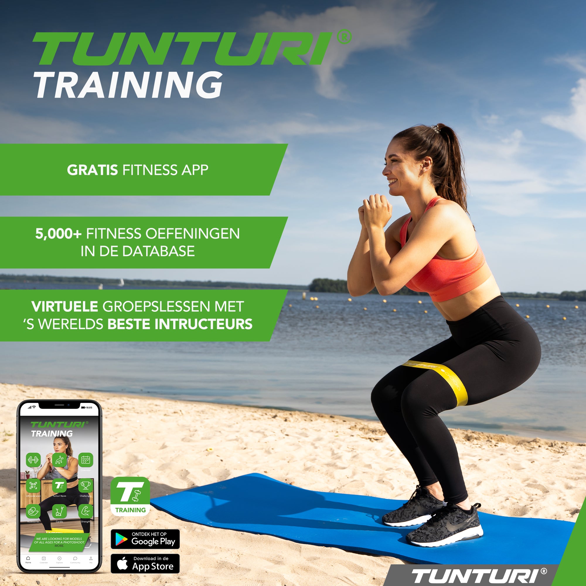 Tunturi Power Band Light Yellow afbeelding 5
