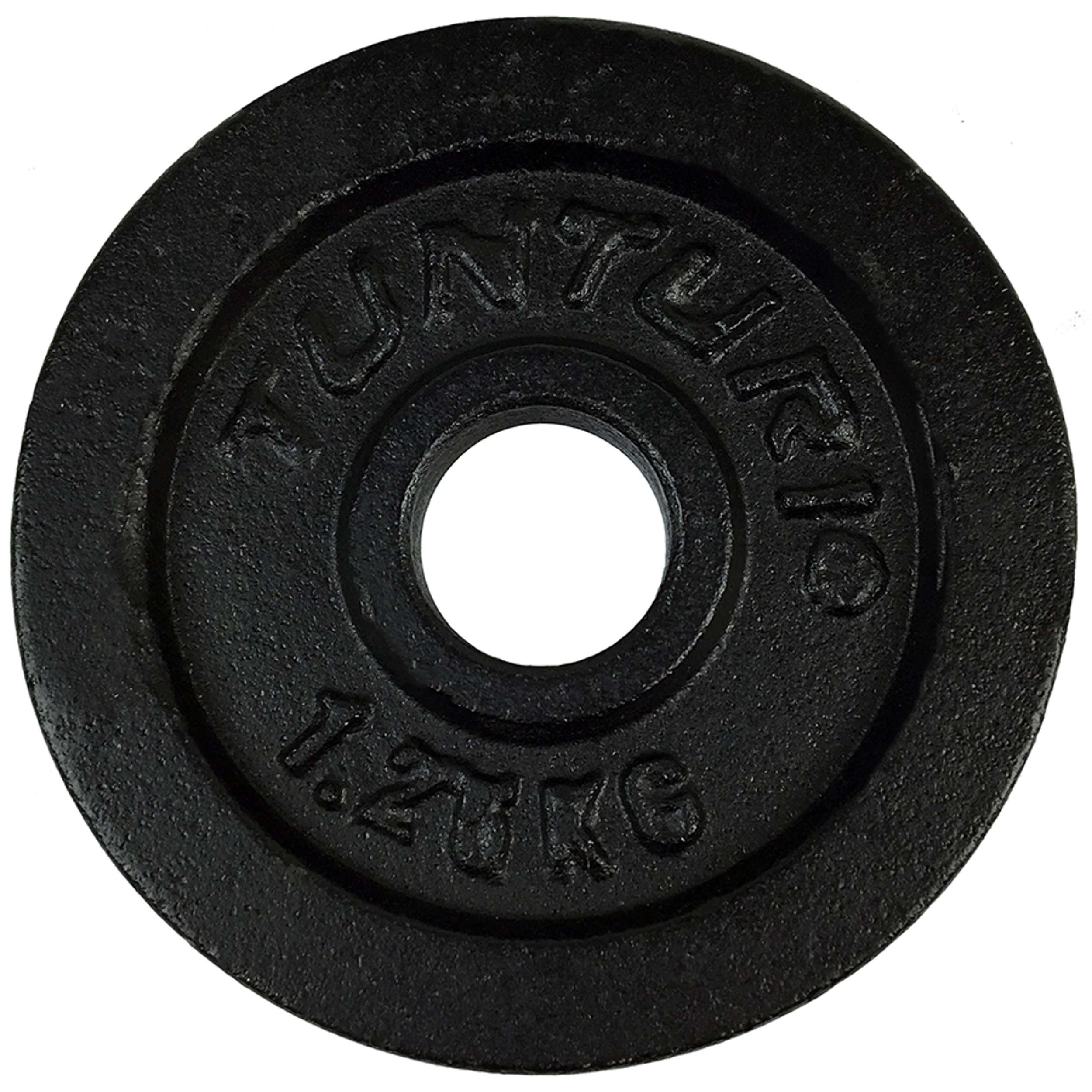 Tunturi Plates Black 1.25kg - Pair afbeelding 3
