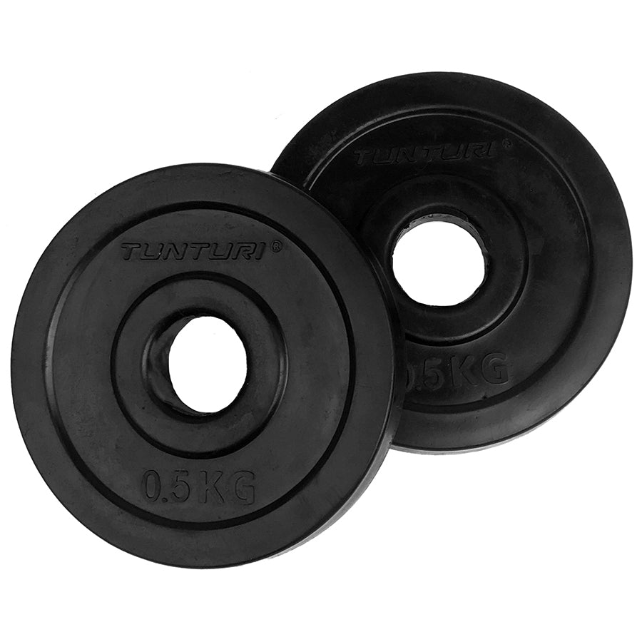 Tunturi Rubber Plates 0.5kg - Pair