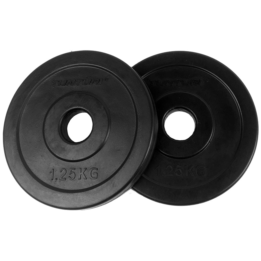 Tunturi Rubber Plates 1.25kg - Pair
