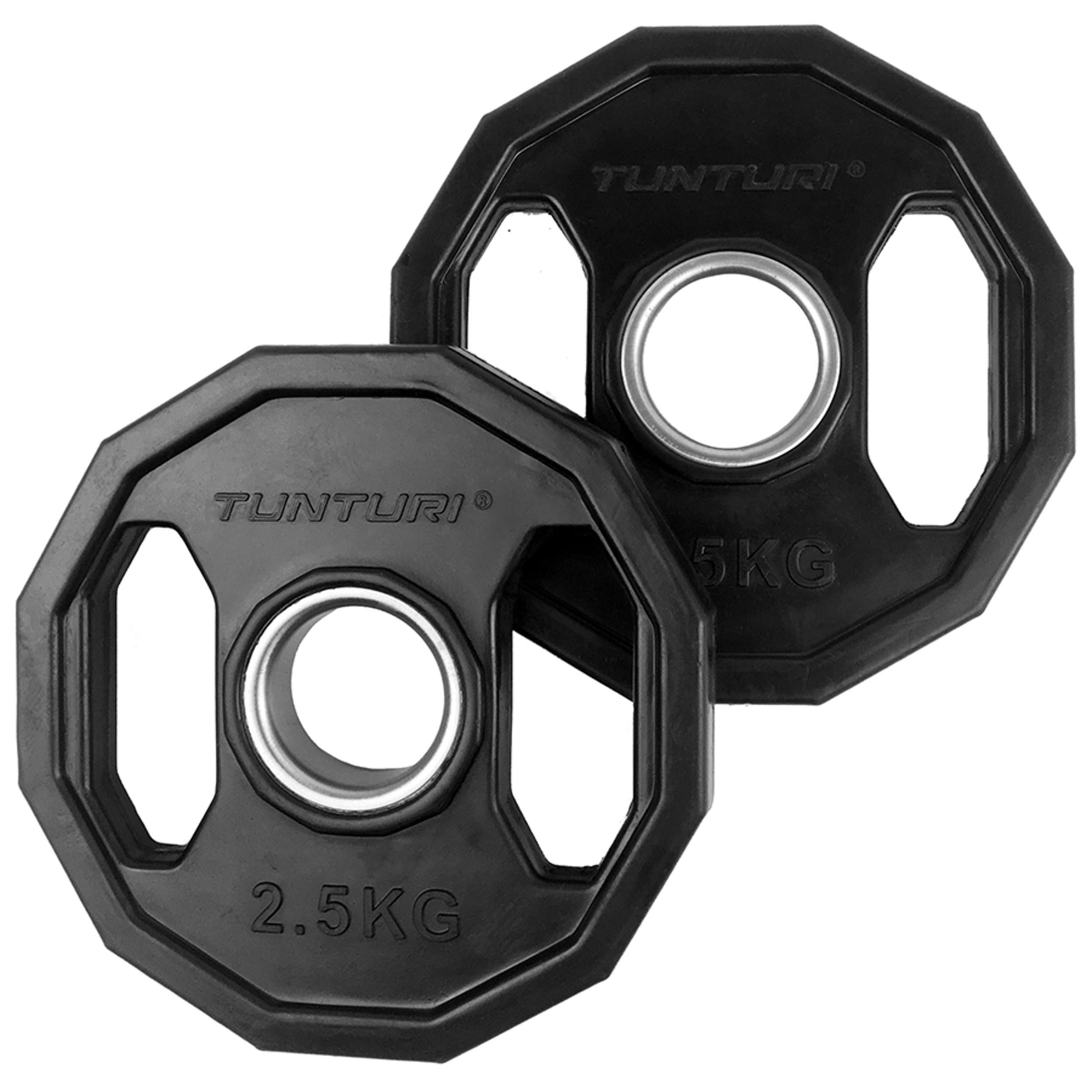 Tunturi Olympic Rubber Plates 2.5kg - Pair