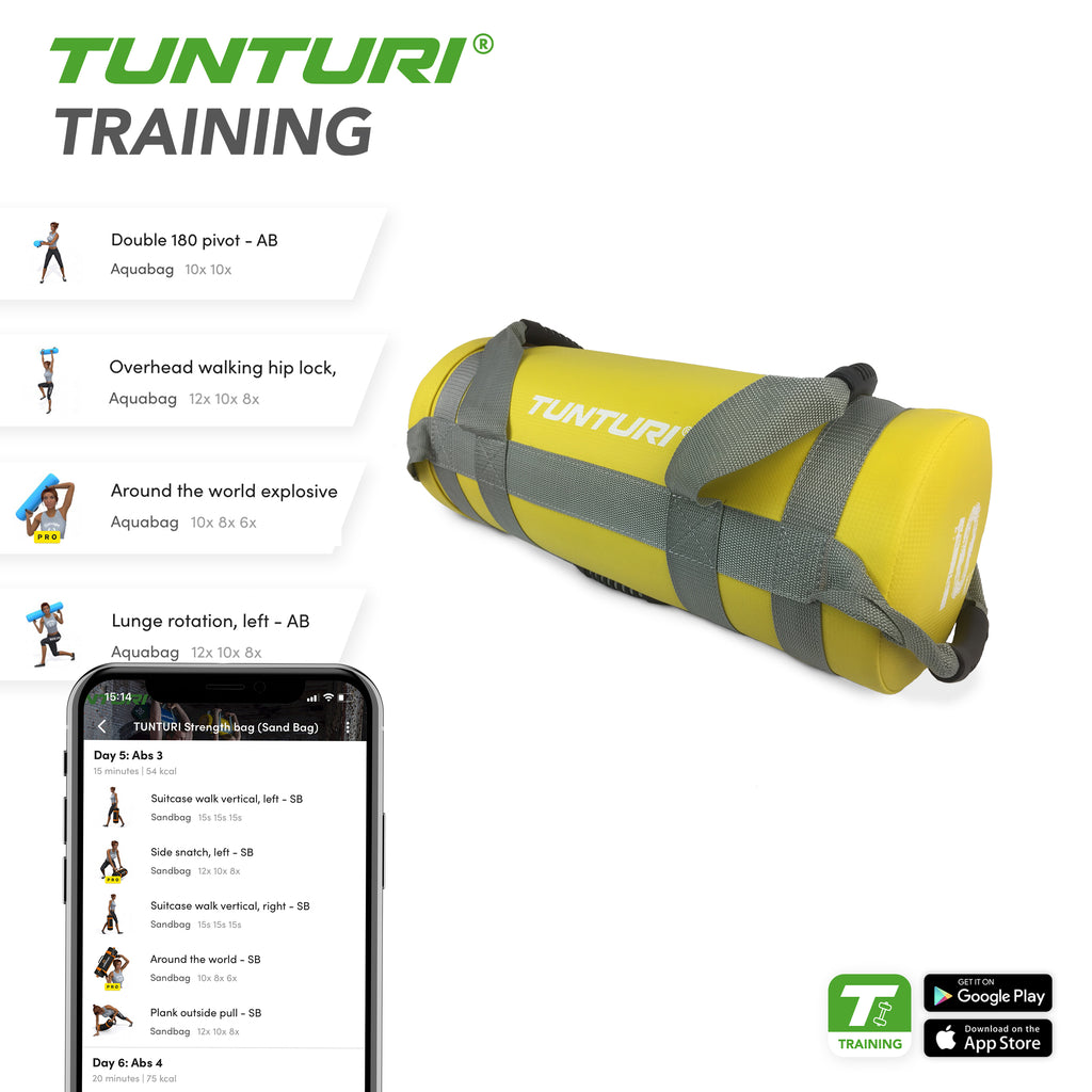 Tunturi Strengthbag 10kg Yellow afbeelding 4