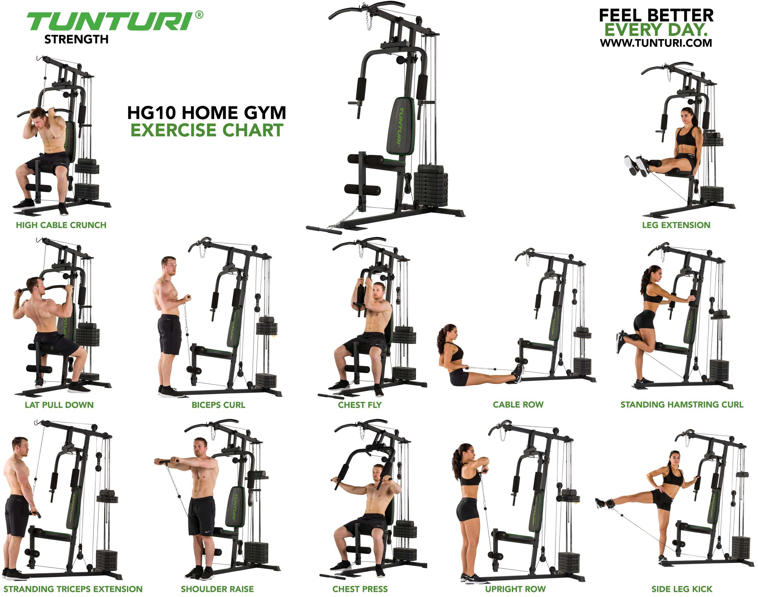 Tunturi HG10 Home Gym (1/3) afbeelding 3