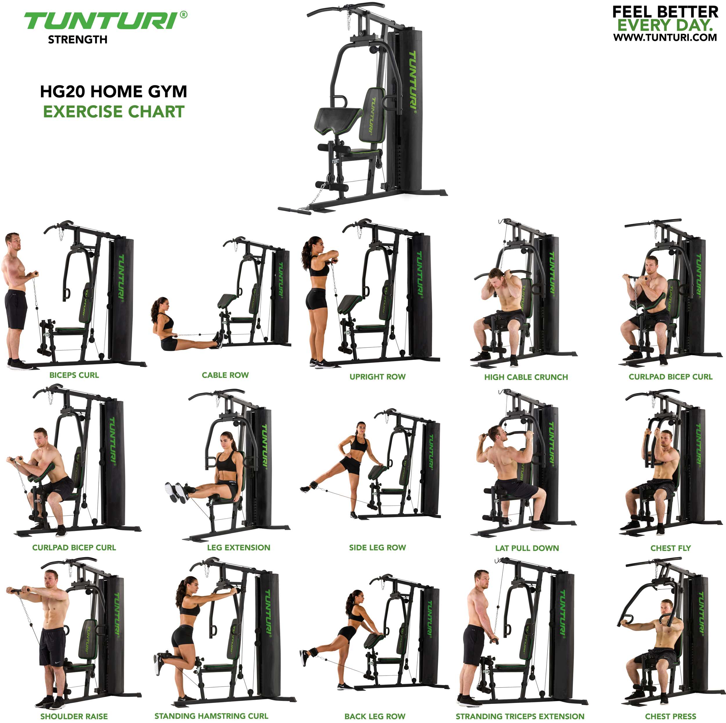 Tunturi HG20 Home Gym (1/3) afbeelding 3