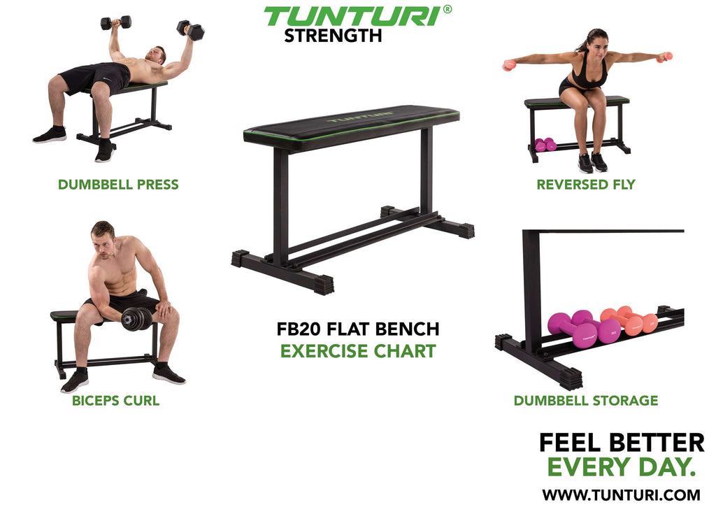 Tunturi FB20 Flat Bench afbeelding 3