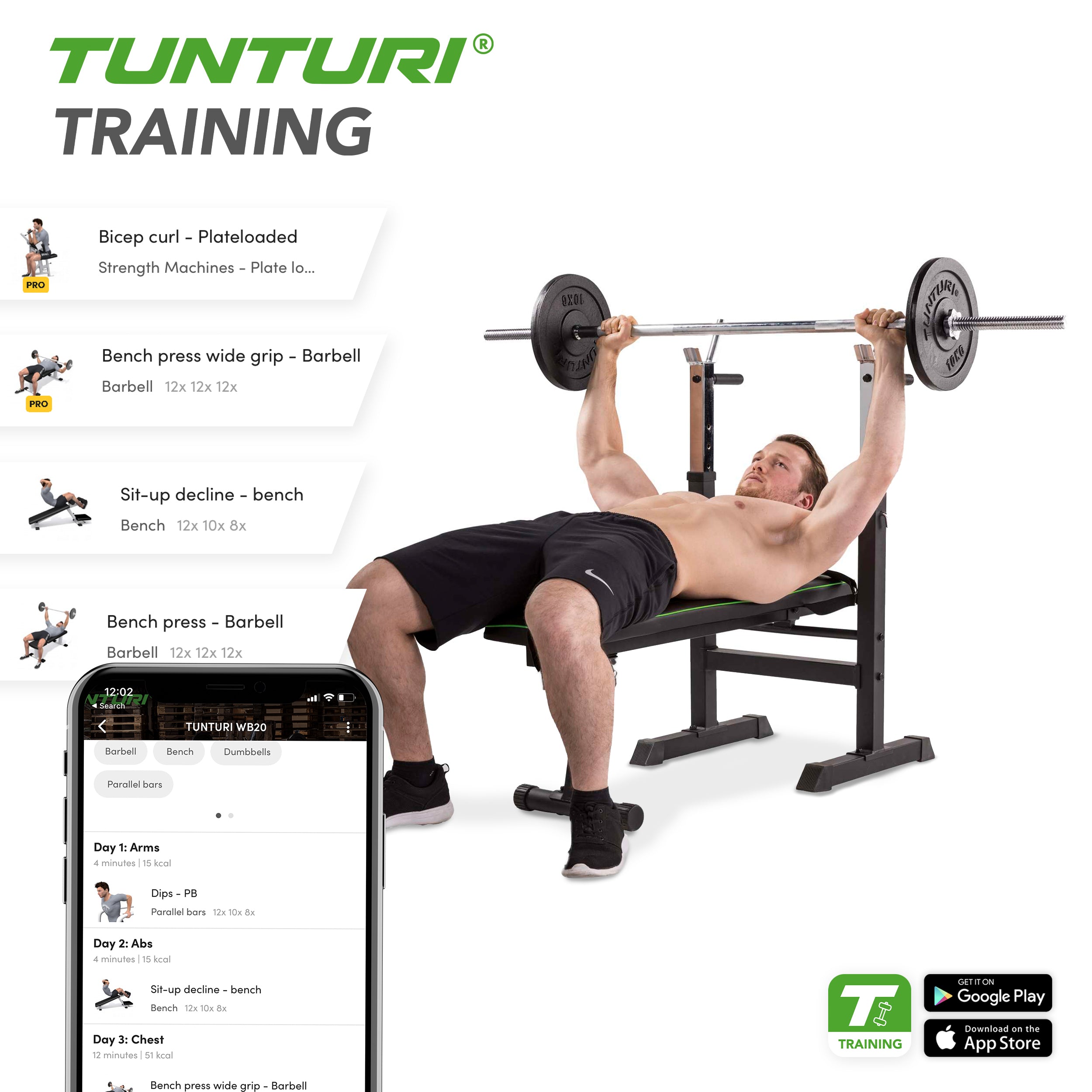 Tunturi WB20 Basic Weight Bench afbeelding 10