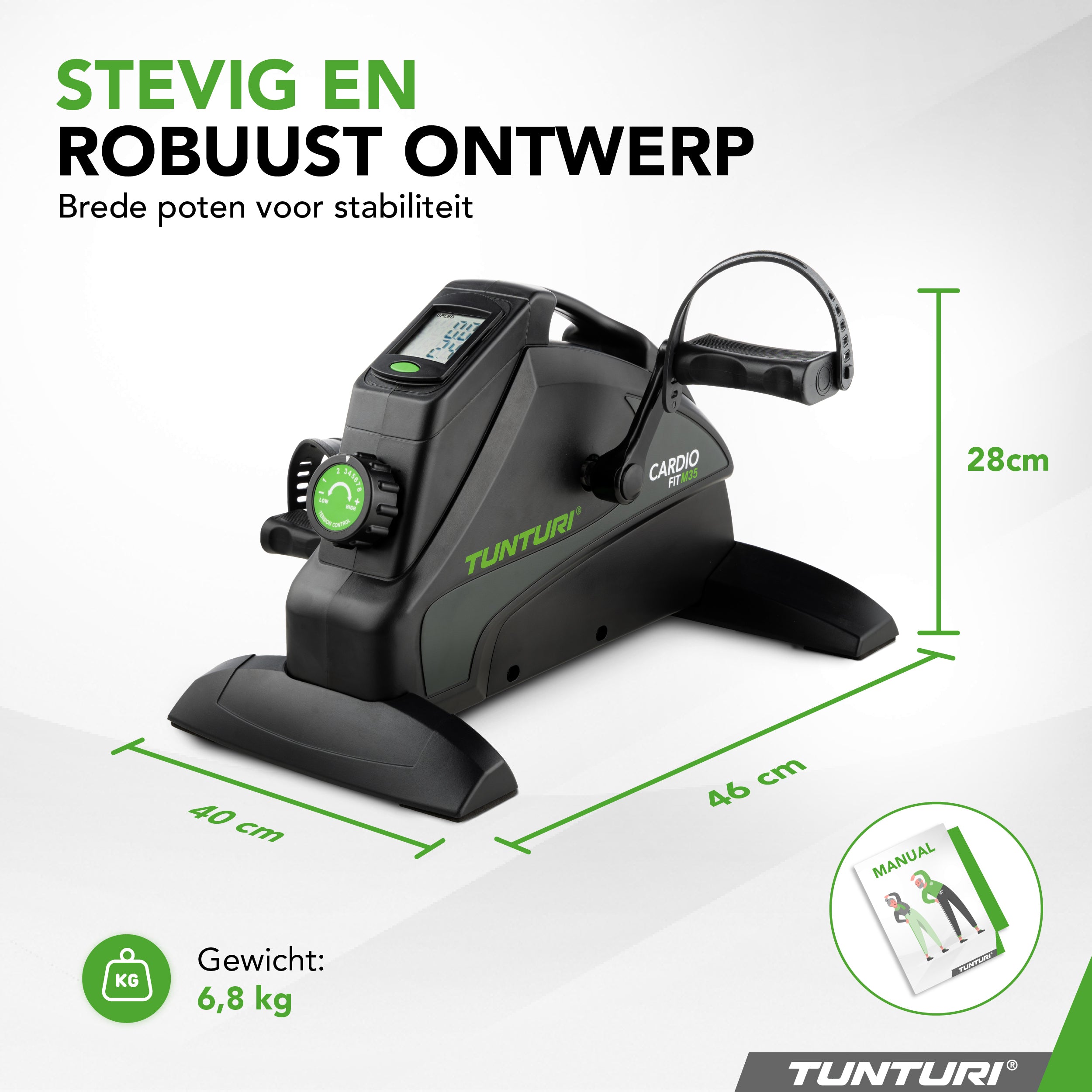 Tunturi Cardio Fit M35 Minibike Magnetic afbeelding 2