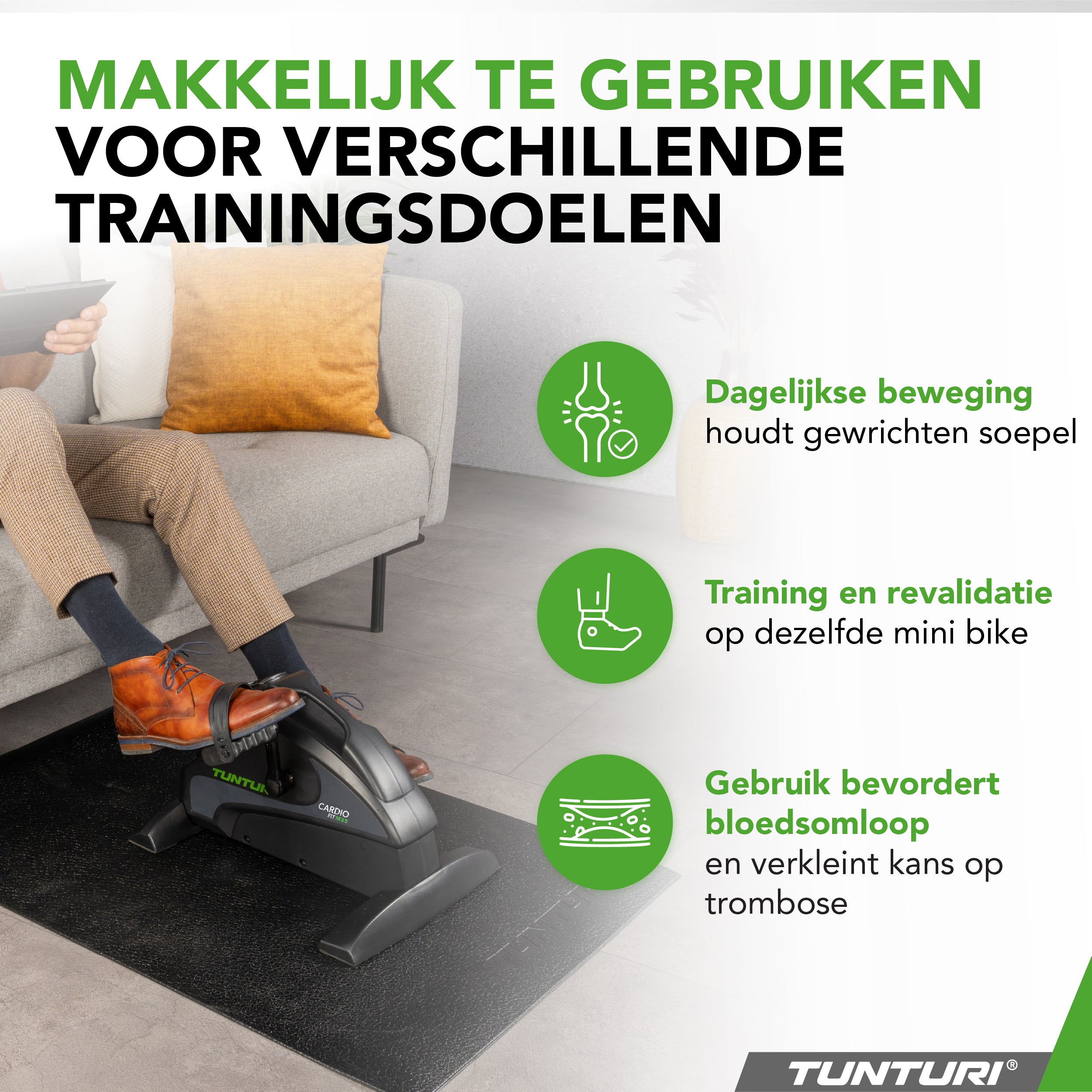 Tunturi Cardio Fit M35 Minibike Magnetic afbeelding 5