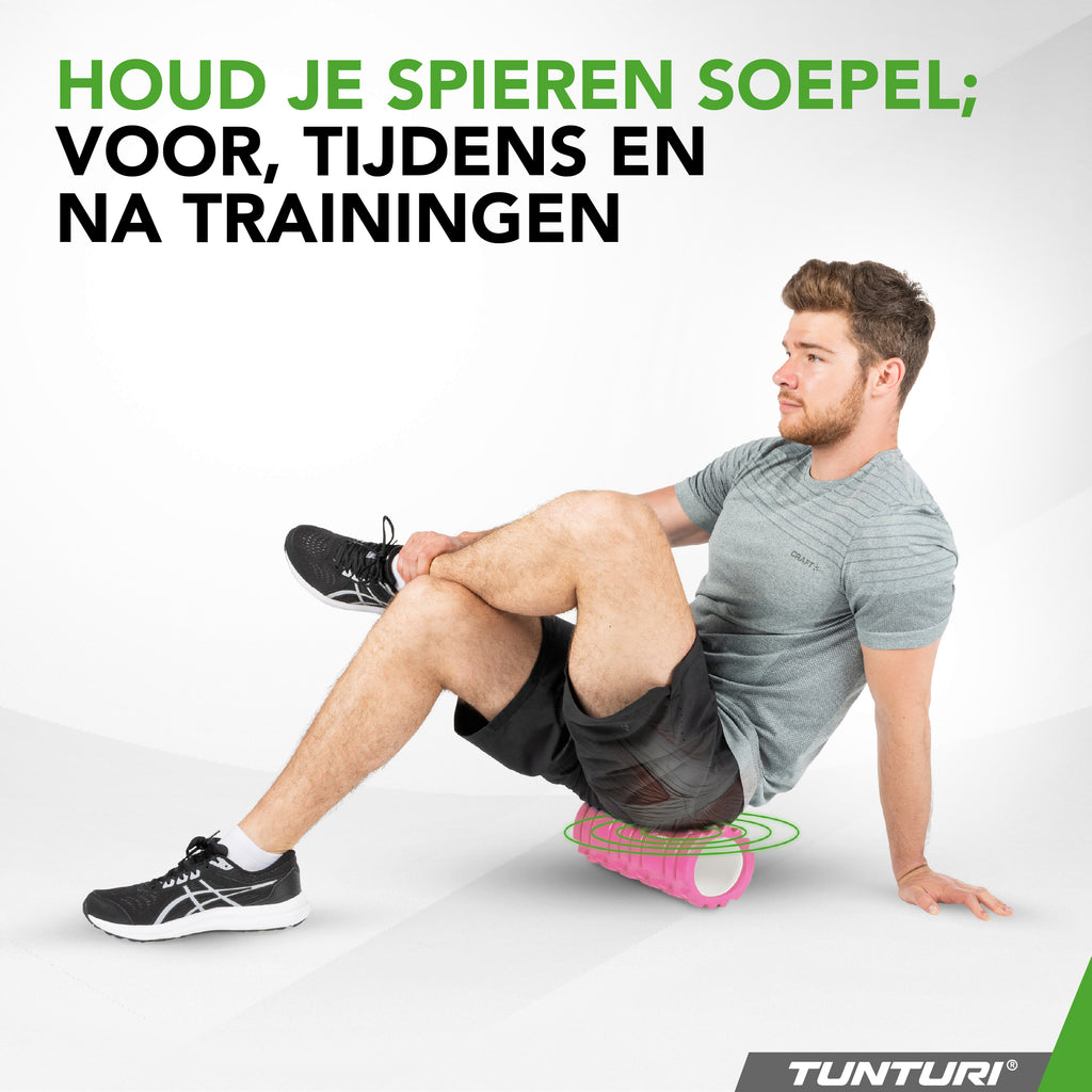 Tunturi Yoga Grid Foam Roller, 33cm, Pink afbeelding 6
