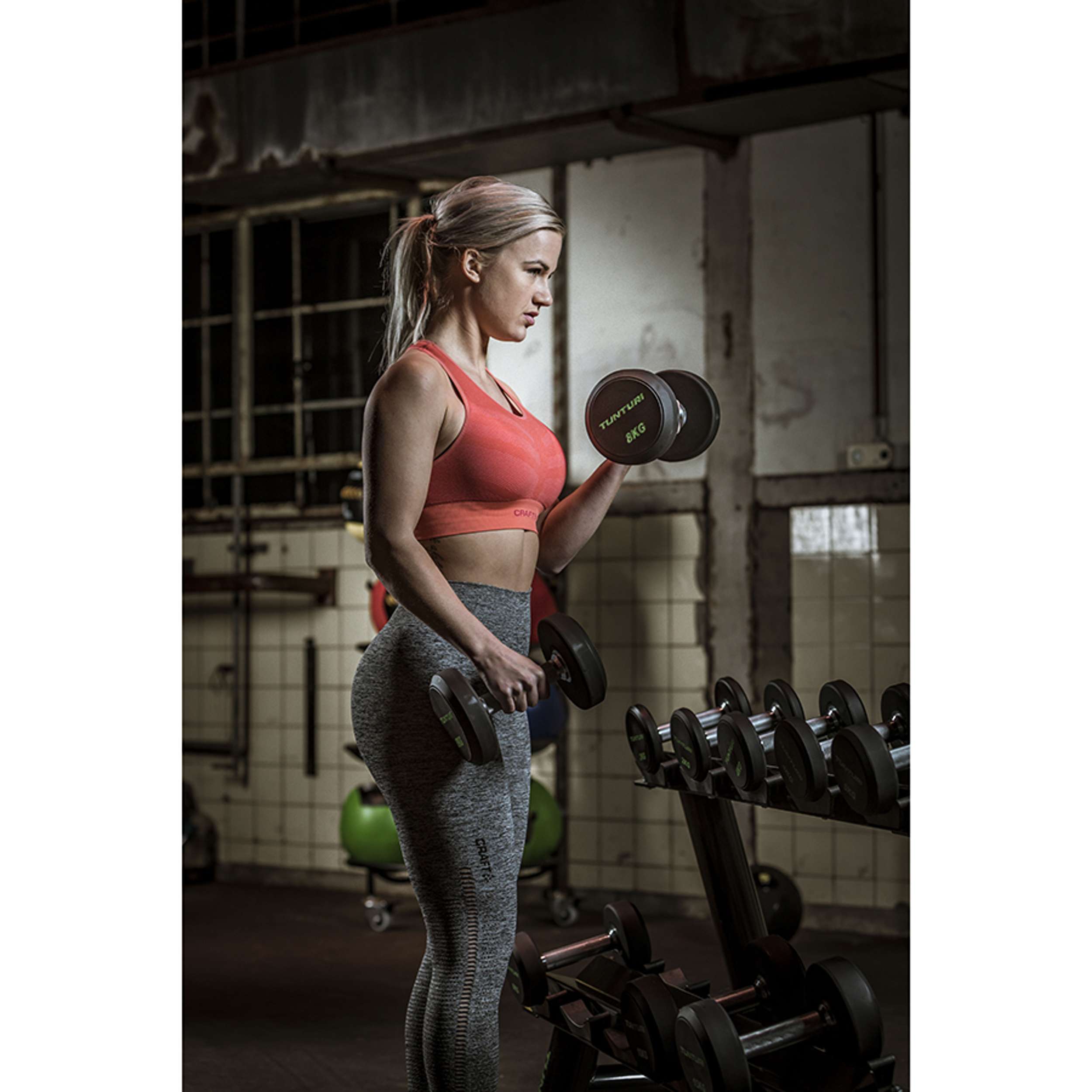 Tunturi PU Pro Dumbbell Set 2-12kg (10prs, 132kg) afbeelding 6