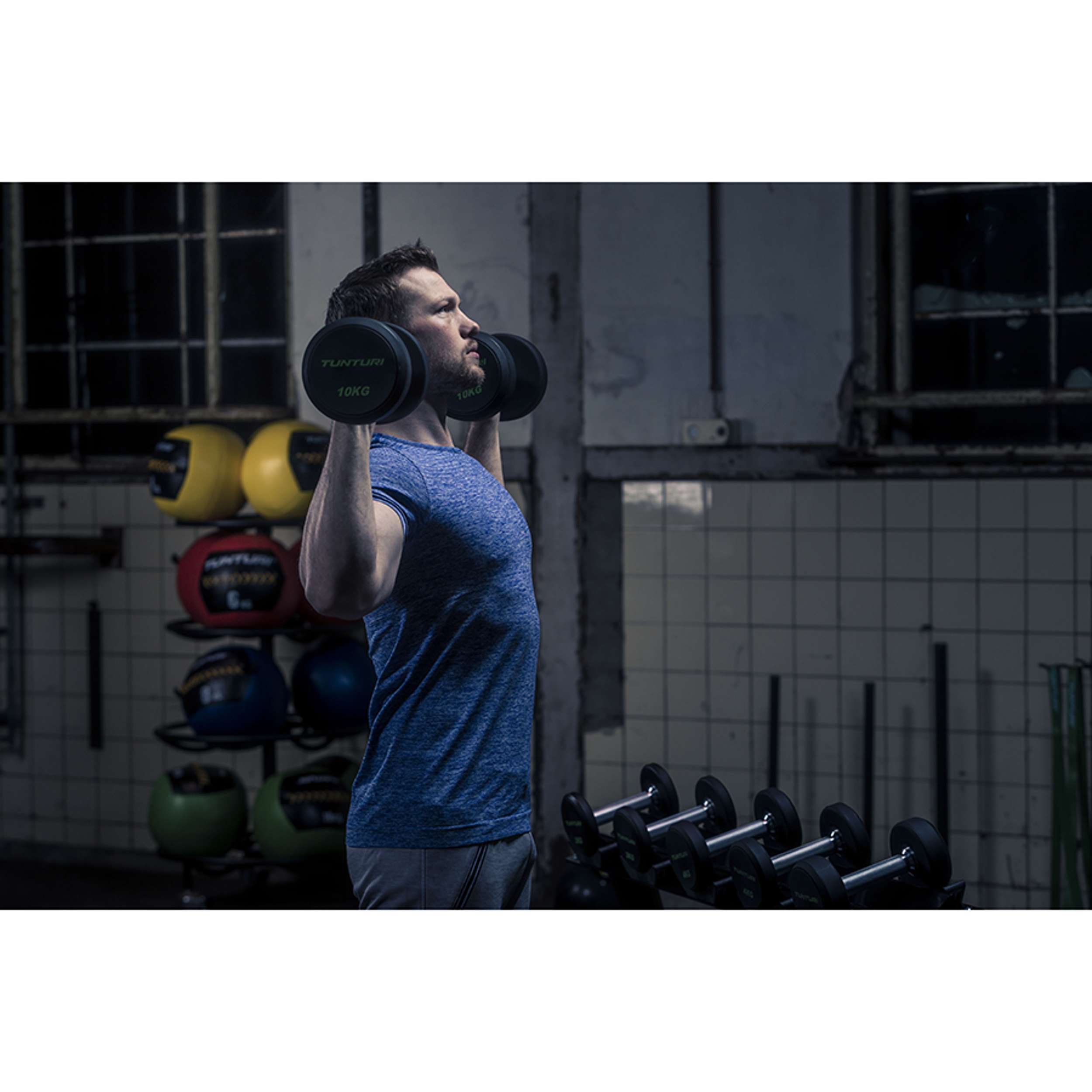 Tunturi PU Pro Dumbbell Set 2-12kg (10prs, 132kg) afbeelding 5