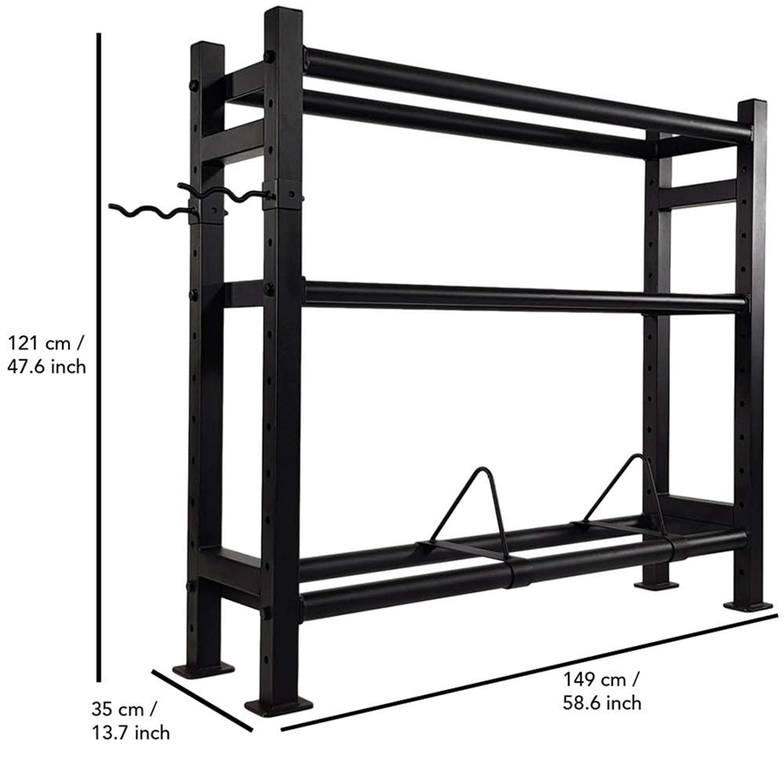 Tunturi Wall-Kettle-Bumper Multi Storage Rack (1/2) afbeelding 14
