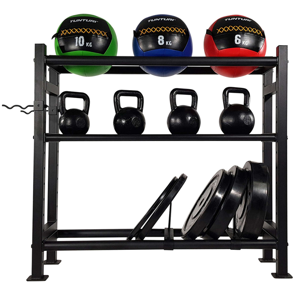Tunturi Wall-Kettle-Bumper Multi Storage Rack (1/2) afbeelding 3