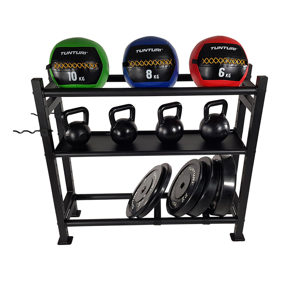 Tunturi Wall-Kettle-Bumper Multi Storage Rack (1/2) afbeelding 4