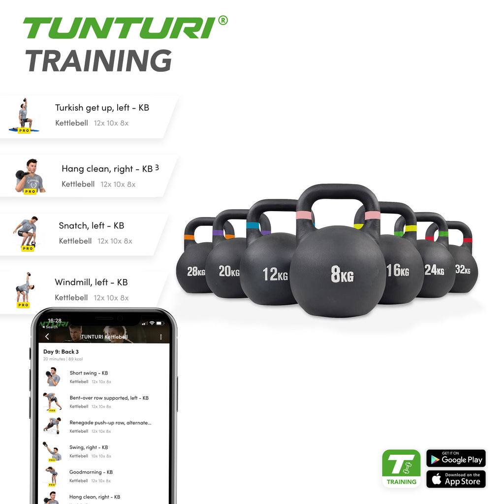 Tunturi Competition Kettlebell  8kg afbeelding 4