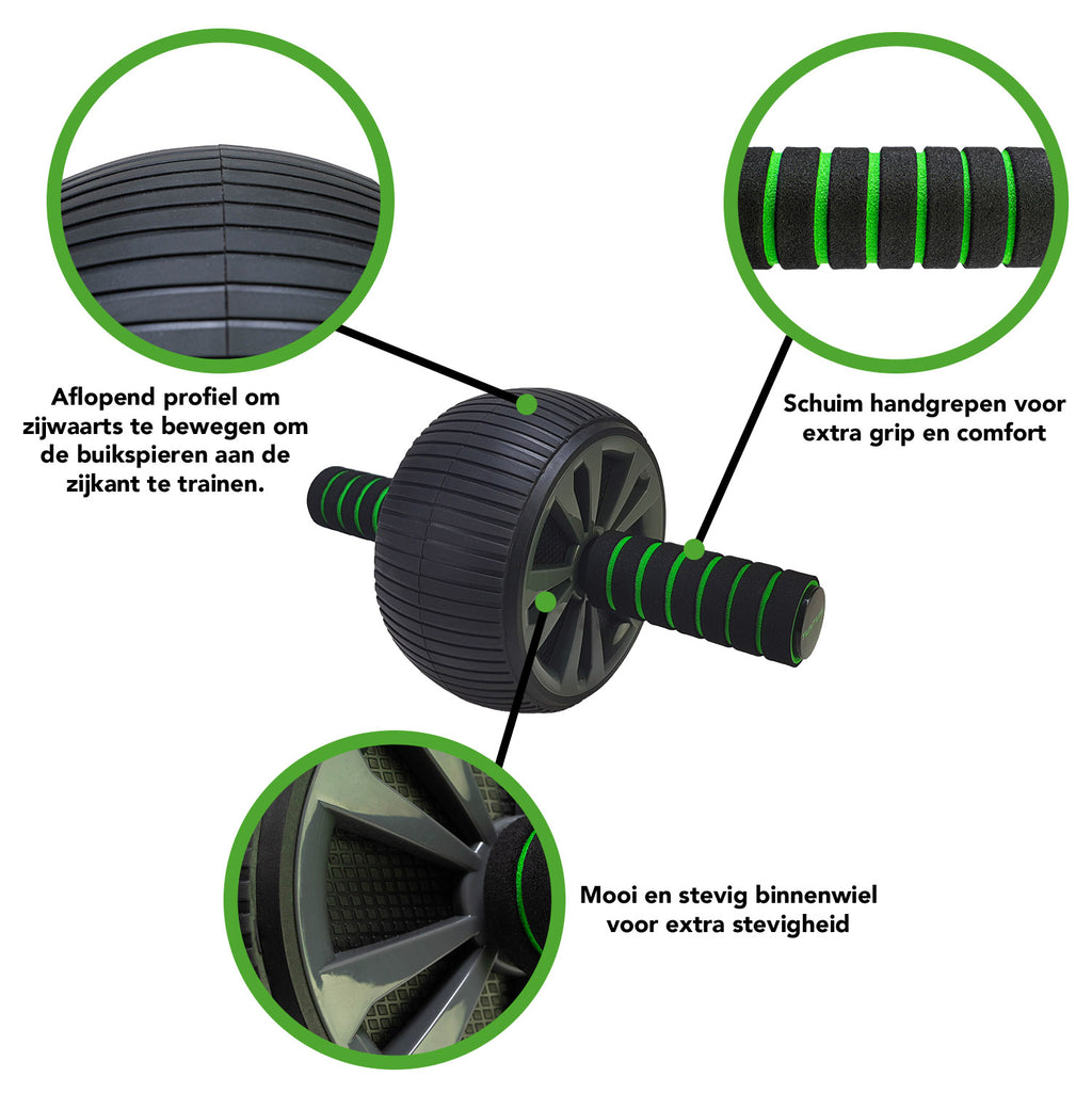 Tunturi Exercise Wheel Deluxe With NBR Knee Pad afbeelding 3