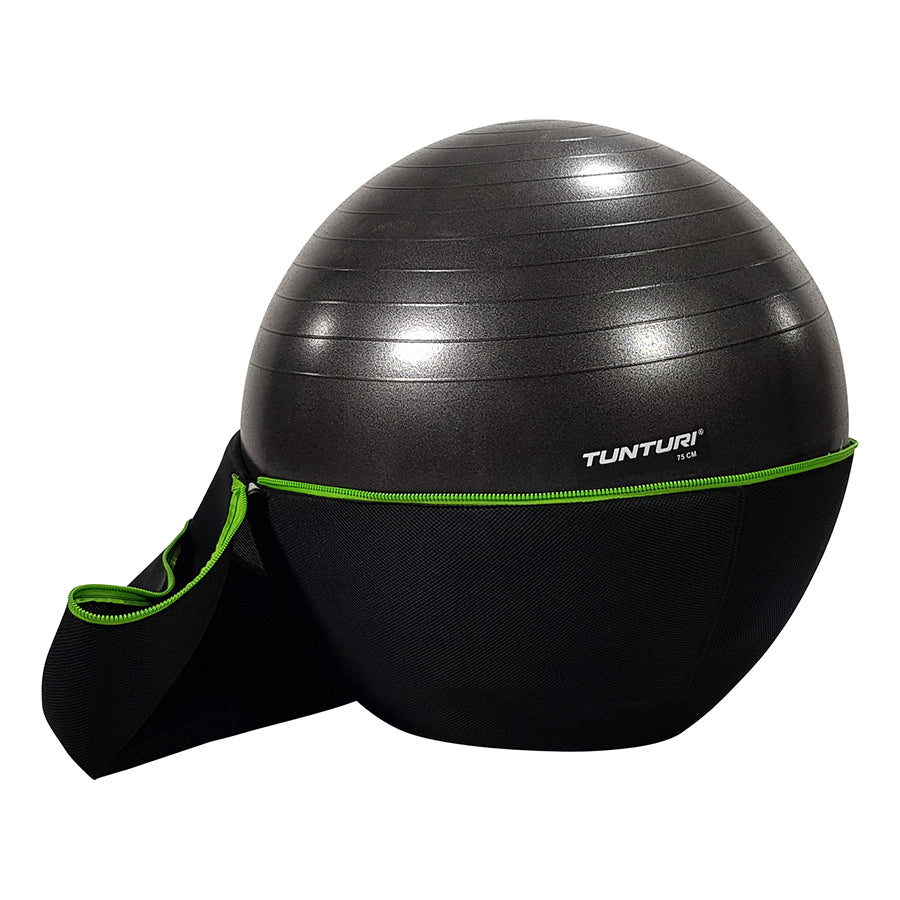 Tunturi Gymball Cover 75cm With Green Zipper afbeelding 4