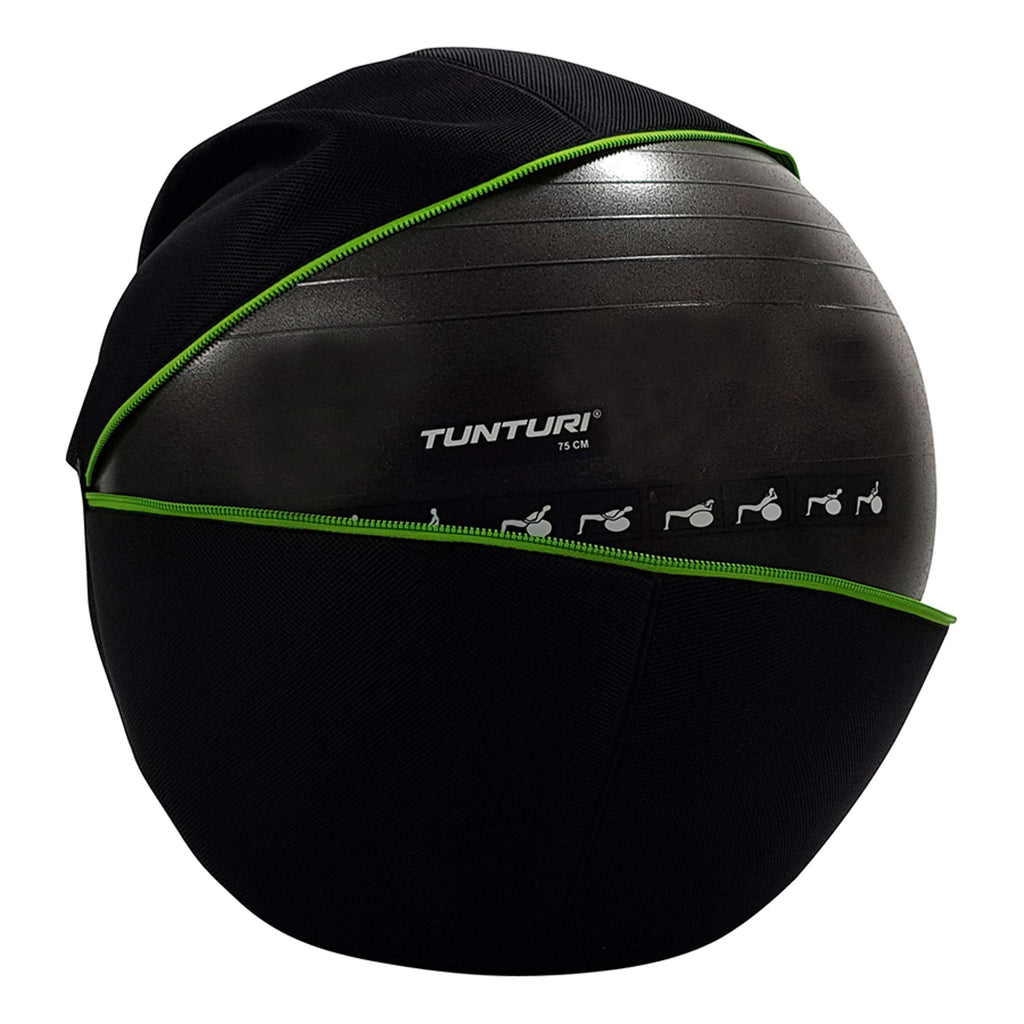 Tunturi Gymball Cover 75cm With Green Zipper afbeelding 5