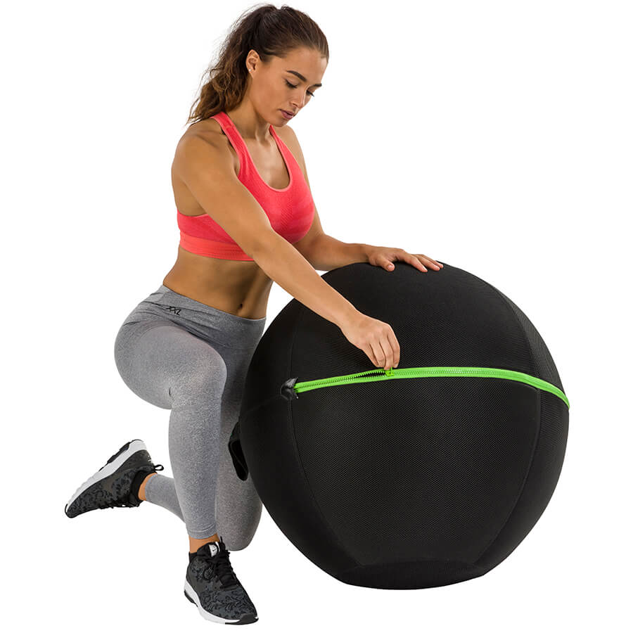 Tunturi Gymball Cover 75cm With Green Zipper afbeelding 8
