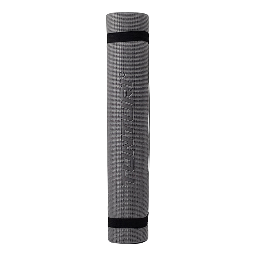 Tunturi PVC Yogamat 4mm Anthracite With Printc afbeelding 2