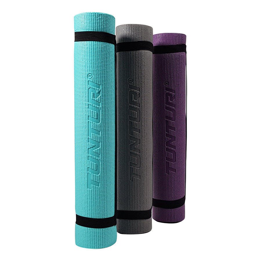 Tunturi PVC Yogamat 4mm Anthracite With Printc afbeelding 15