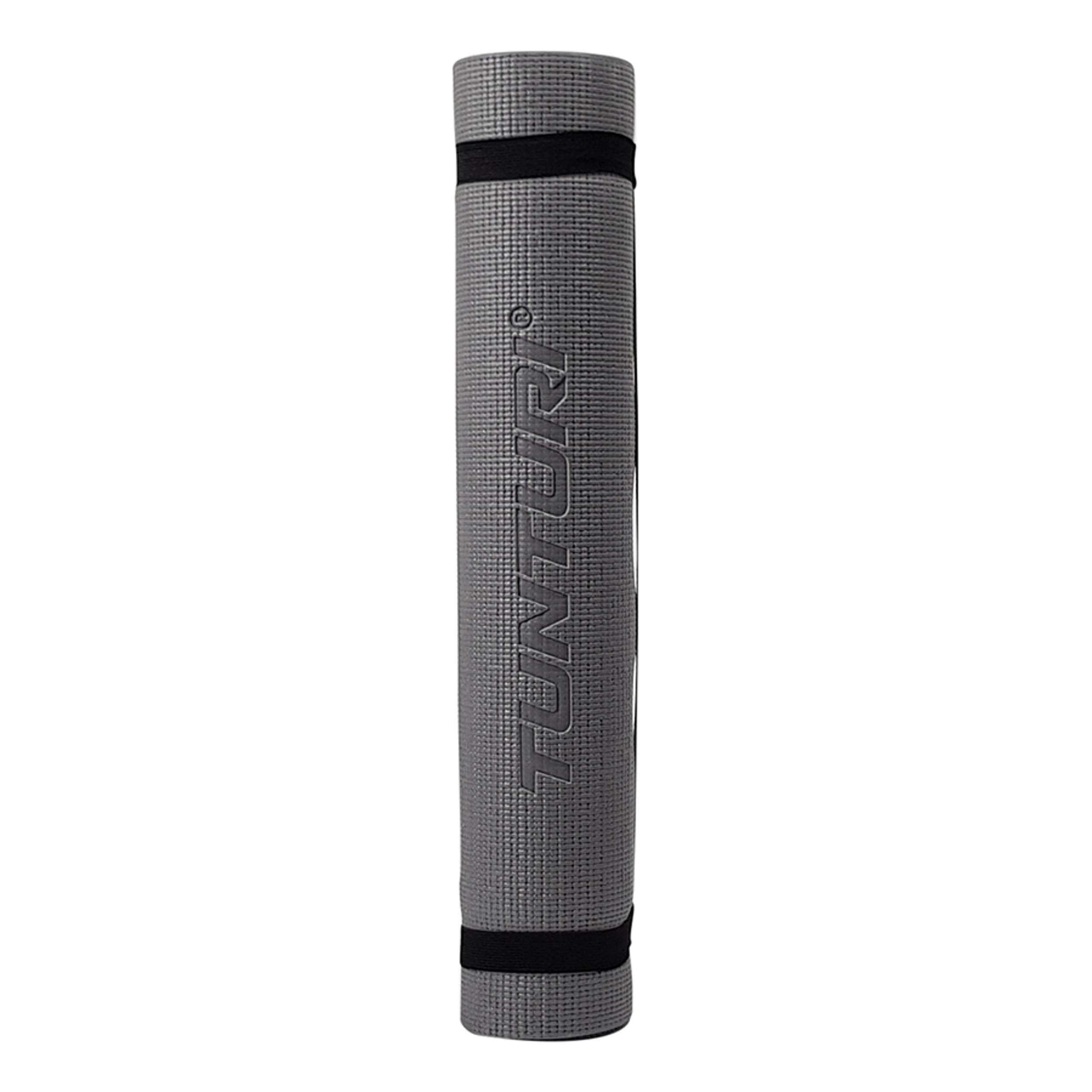 Tunturi PVC Yogamat 4mm Anthracite With Printc afbeelding 2