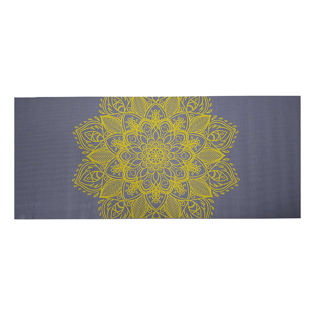 Tunturi PVC Yogamat 4mm Anthracite With Printc afbeelding 7
