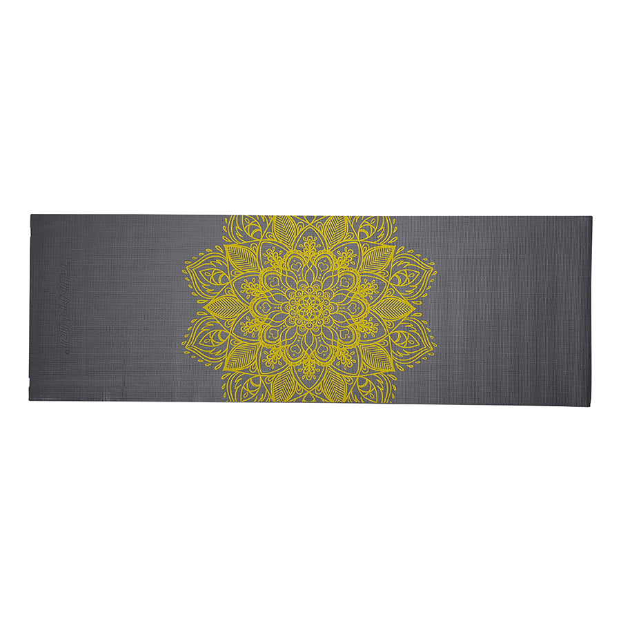 Tunturi PVC Yogamat 4mm Anthracite With Printc afbeelding 6