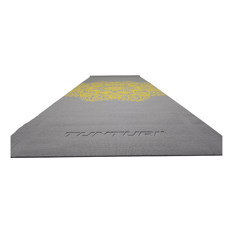 Tunturi PVC Yogamat 4mm Anthracite With Printc afbeelding 9