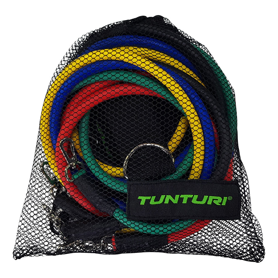 Tunturi Exercise Multifunction Resistance Tubing Set afbeelding 4