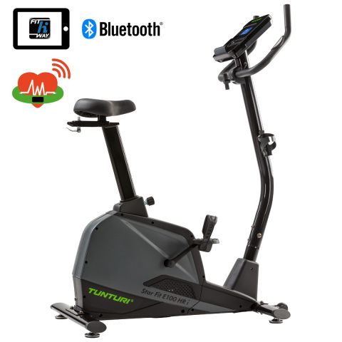 Tunturi Star Fit E100 HR i+ | Ergometer | Zwart l Inclusief 1 mnd gratis Tunturi Routes Premium