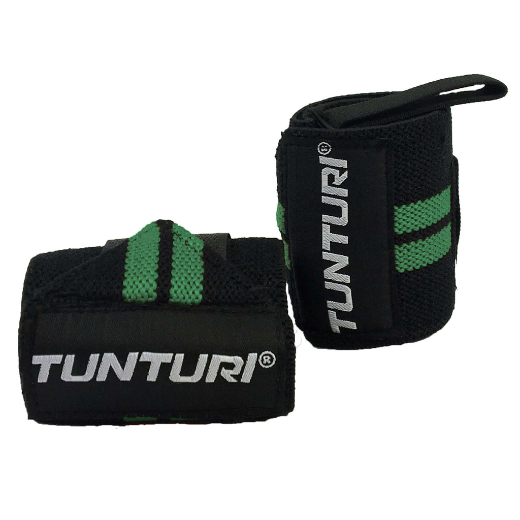 Tunturi Wrist Wraps, Green, Pair
