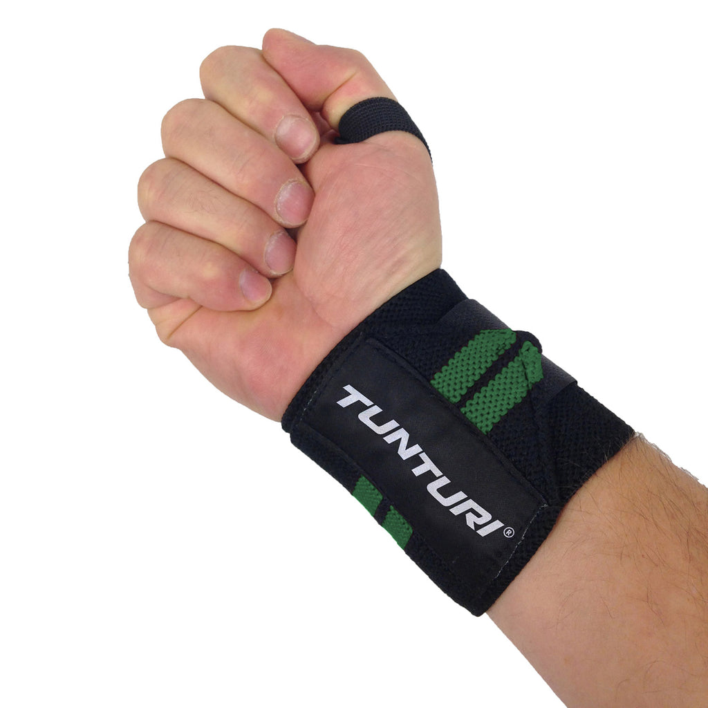 Tunturi Wrist Wraps, Green, Pair afbeelding 3